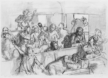 Album of the Siege of Paris, Third Class Carriage